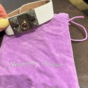 Jennifer Miller leather fashion inspired bracelet